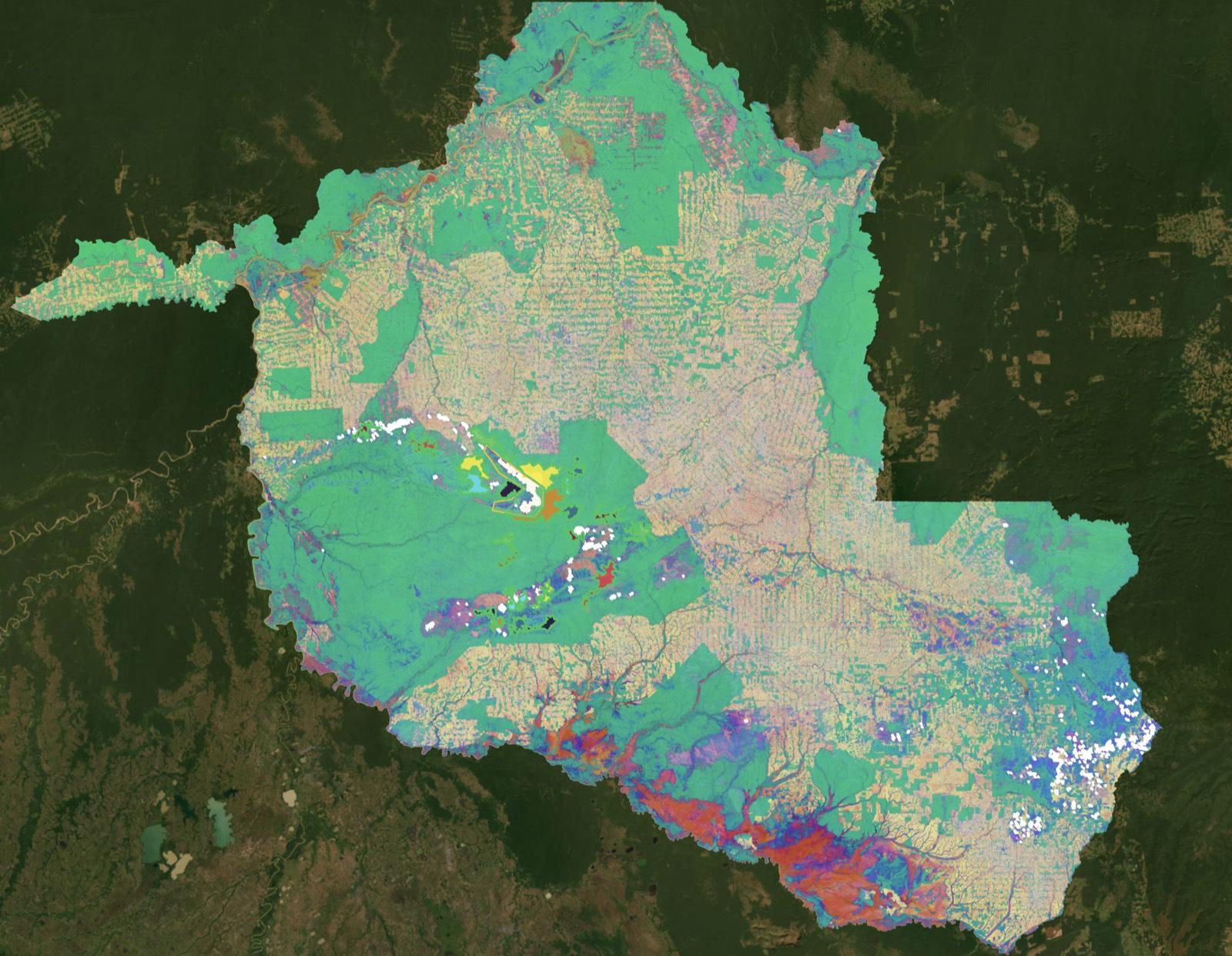 Searching for candidate reference areas across Rondônia, Brazil.